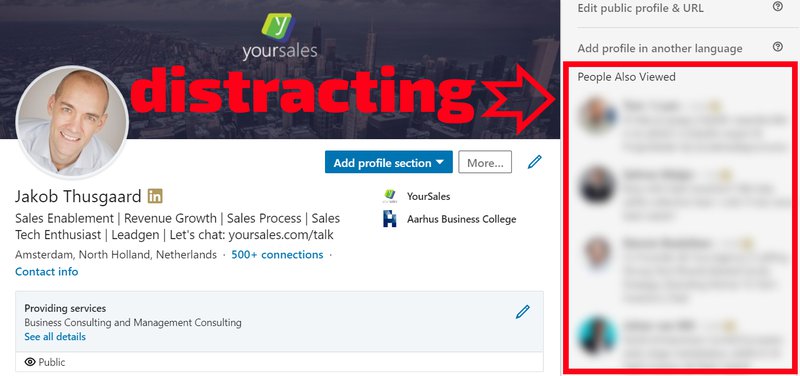 Improve linkedin branding by removing the browse map.