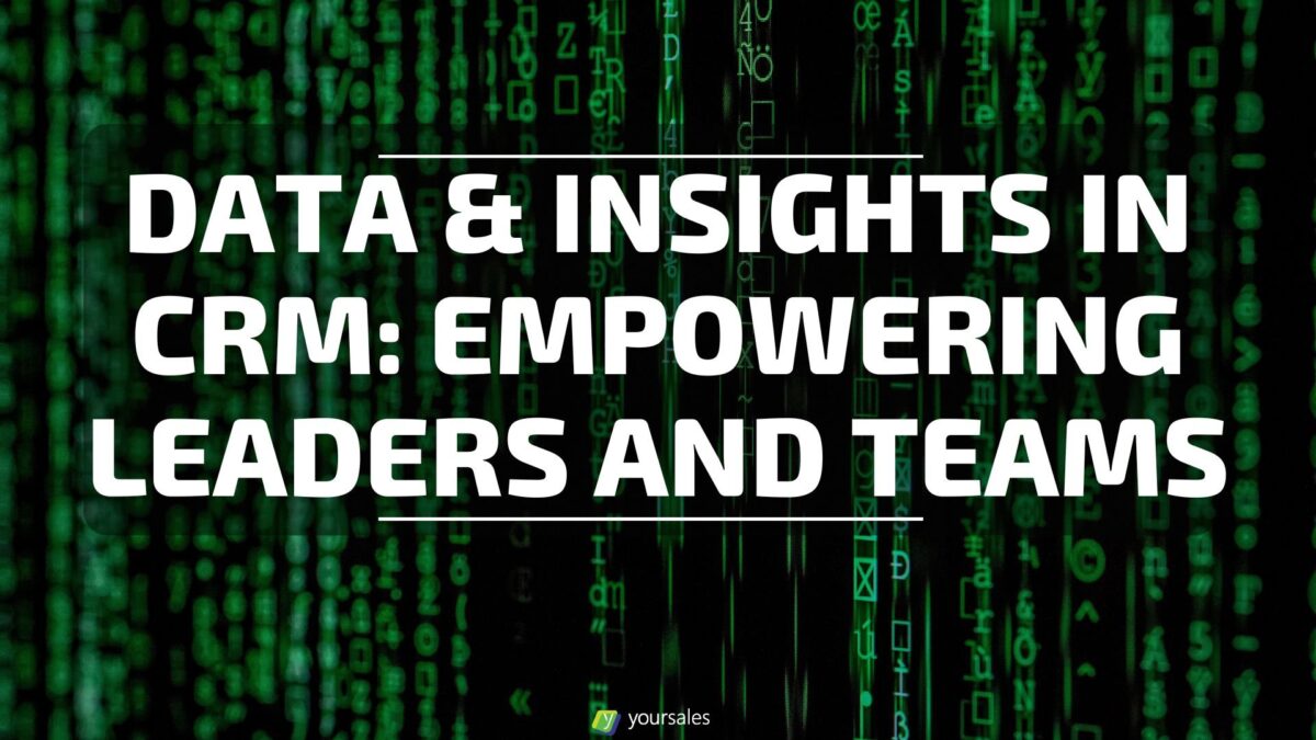 Data & Insights in CRM: Empowering Leaders and Teams cover